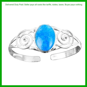 Thanks Giving Day Sale Natural Smithsonite Mother Gift Bangle Jewelry 925 Silver - Picture 1 of 7