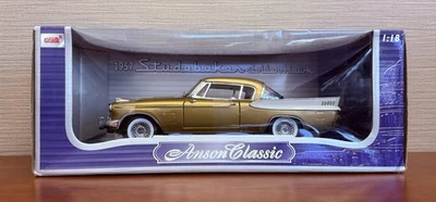 NEW Vintage Anson Classic 1957 Studebaker Golden Hawk Collectible Car 1:18 - Image 1 of 4