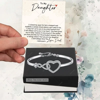 Pulsera Corazón To My Daughter de Papá - Orgullosa de Ti Joyería Sentimental Regalos Foto 1 de 4