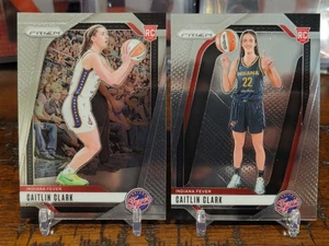 Caitlin Clark 2024 Panini Prizm WNBA #22 RC + #145 Variation RC Indiana Fever - Picture 1 of 2
