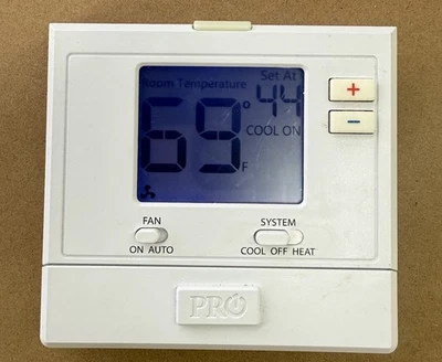 Genuine Pro1 T701 Digital Non Programmable Thermostat Blue Screen Working Tested - Image 1 of 3