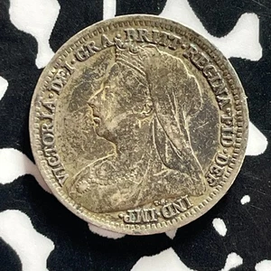 1901 Great Britain 3 Pence Threepence Lot#C4514 Silver! - Picture 1 of 2
