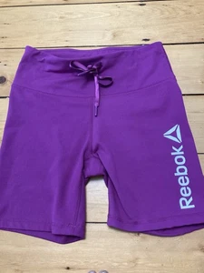 Reebok Women's Fitted Athletic Bike Shorts workout Activewear shorts Size Medium - Picture 1 of 4