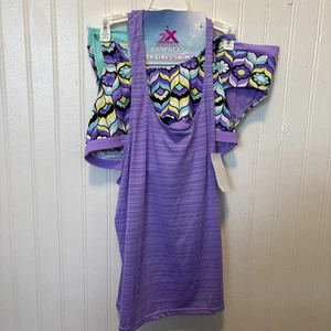 Zeroxposur - Girls 3 Pc Swimwear Set - Tankini Bottom Skirt UPF 30+ Size 16 NWT - Picture 1 of 4