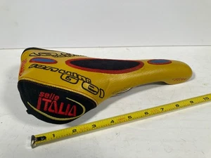 Selle Italia Flite Bicycle Seat Saddle Titanium Rails YELLOW Genuine Gel - USED - Picture 1 of 4