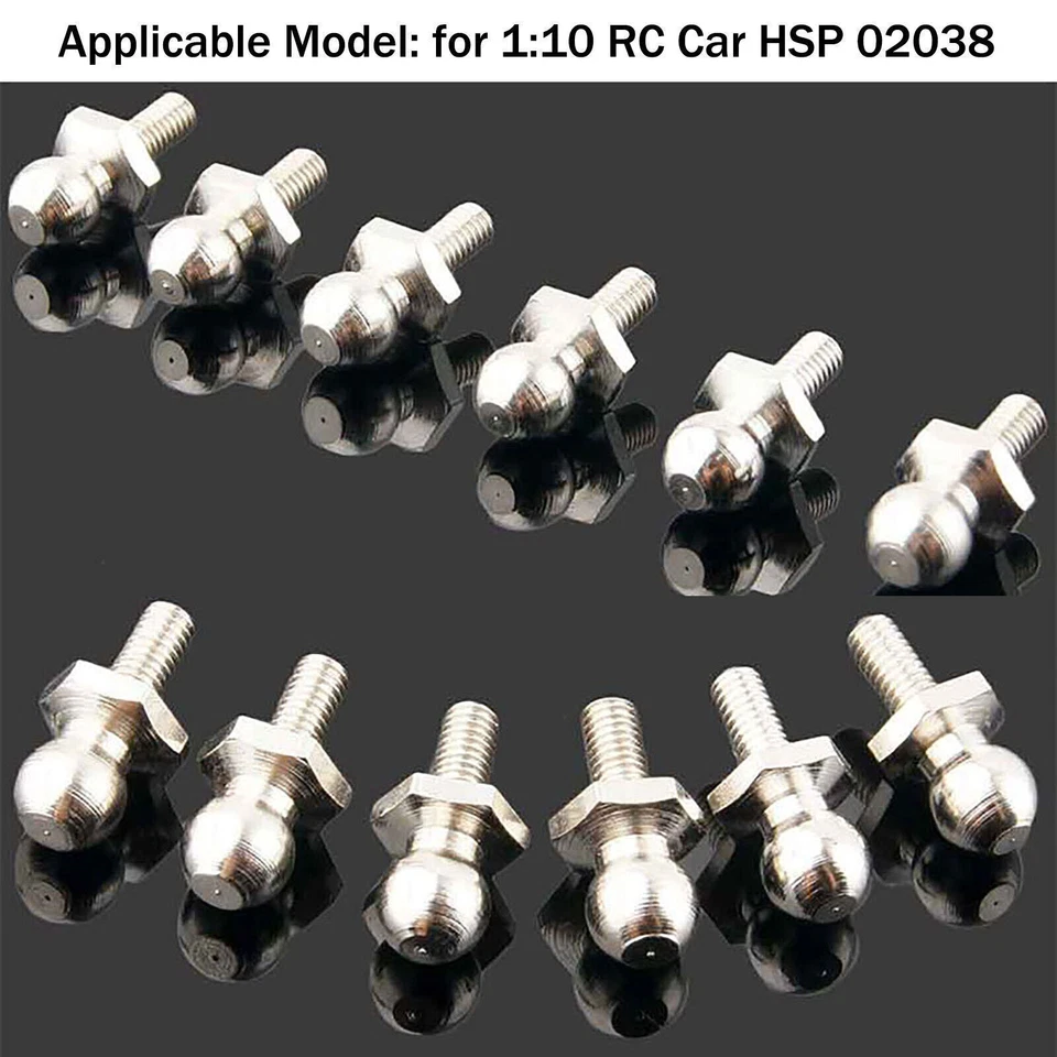 6pcs New Ball Screw Ballscrew Spare Parts for 1:10 RC Car HSP 02038 - Image 1 of 4