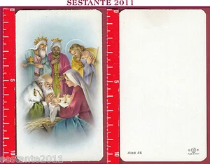 1400 SANTINO HOLY CARD NATIVITà GESù BAMBINO FRATELLI BONELLA ALBA 46 - Picture 1 of 1
