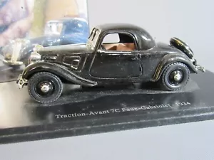 A605 Atlas Citroën 7C Finto Cabrio 1934 Nera Saga Di Chinning Barra Sedile 1:43 - Foto 1 di 9
