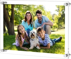 Versatile Double Panel Acrylic Frames for Pictures & Posters - Elegant Design - Picture 1 of 10