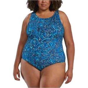 TYR 1-teiliger Badeanzug blau Racerback abnehmbare Cups Control Fit Gr. XXL - Bild 1 von 6