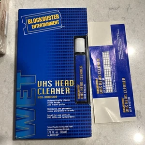 Vintage 1990s Blockbuster Video VHS Case Head Cleaner in Case as is - Picture 1 of 3
