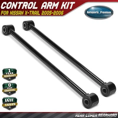 Brazo lateral trasero izquierdo y derecho inferior trasero 2 piezas para Nissan X-Trail 2005-2006 Foto 1 de 4