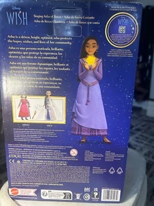 Disney Wish Singing Asha of Rosas Fashion Doll & Star Figure, Posable with Remov - Picture 1 of 5