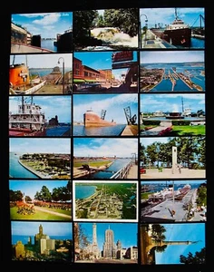 18 Upper Michigan Postcards~Traverse City-Sault Ste. Marie-1950's-60's-Unposted  - Picture 1 of 1