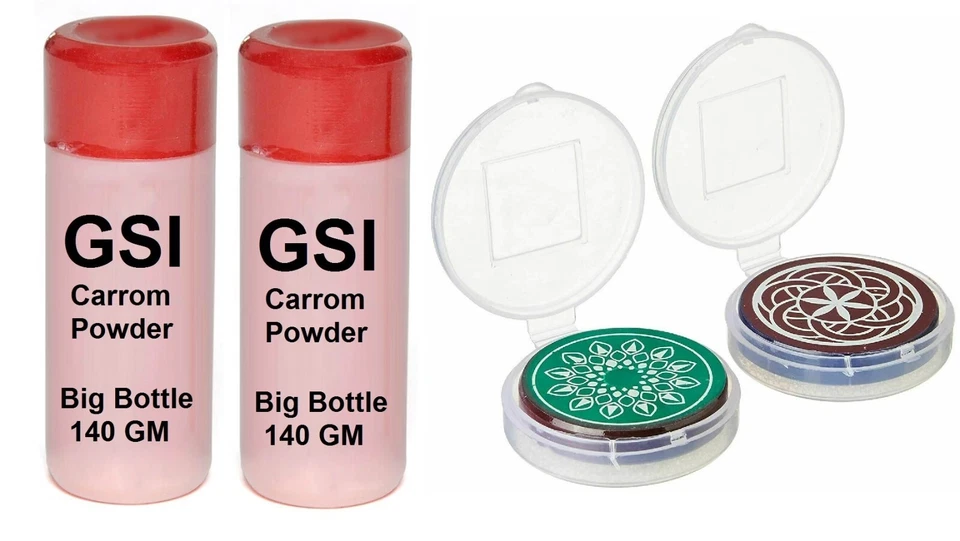 Special Price: (2 x HQ Carrom Board Powder 140g each) + (2 x HQ Carrom Striker) - image 1 of 1