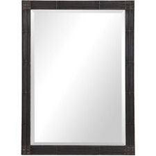 Uttermost Gower Aged Black Vanity Mirror 09485