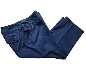 NWT Jessica McClintock Navy Blue Dressy Capri Cropped Pants SIZE 6 - Picture 1 of 10