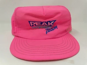 Peak Antifreeze Team Pink Vintage Embroidered Logo Trucker Hat Snapback - Picture 1 of 6