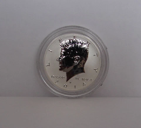 2014 W REVERSE PROOF SILVER KENNEDY HALF DOLLAR - FROM 50TH ANNIVERSARY SET Cover