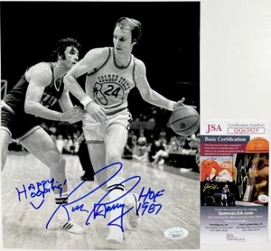 NBA Rick Barry Signed Golden State Warriors B&W 8x10 Photo A Autograph JSA COA - Picture 1 of 1