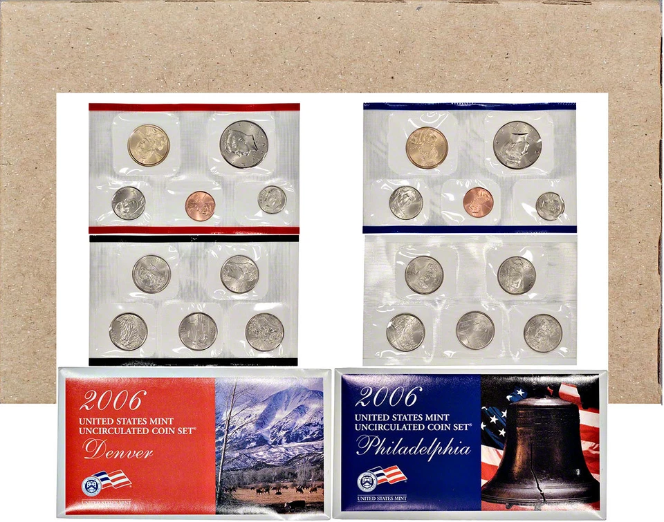 2006 P&D 20 Coin United States Mint Uncirculated Coin Set OGP In Mint Sealed Box - Image 1 of 1