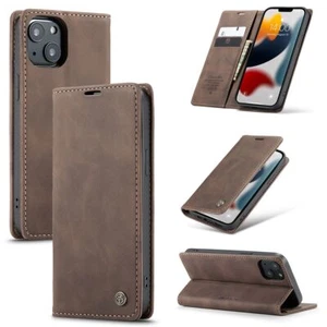 Etui Komórka Ochrona do Apple iPhone 13 mini Case Flip Cover Pokrowiec Etui Brązowe - Zdjęcie 1 z 8