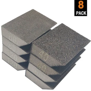 16 PACK Angled Sanding Sponge Block 40 60 80 120 Grit for Grinding Wood Metal US - Picture 1 of 4