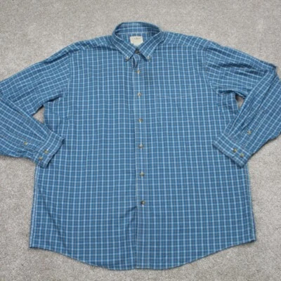 L.L. Bean Kennebuck Shirt Mens XL Blue/Orange Traditional Fit Wrinkle Free L/S - Image 1 of 4