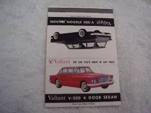 1960 ? LIBRO PLYMOUTH VALIANT MATCH ORIGINAL - Imagen 1 de 6