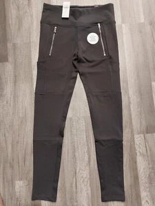 NWT JUSTICE GIRLS Collection X Gray Legging with zippered pocket  size 14 (u) - Picture 1 of 2
