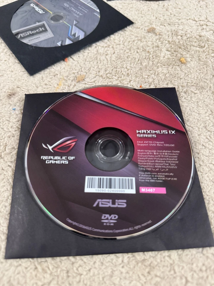 ASUS MAXIMUS SERIE IX INTEL Z270 CHIPSET SOPORTE DVD - USADO!!! Foto 1 de 1