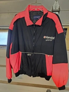 Chaqueta de Carreras Kendall Vintage Swingster Negra Rosa Manga Larga XXL Hecha en EE. UU. - Imagen 1 de 4
