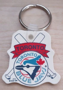 MLB Toronto Blue Jays 1991 Rubber Original Logo Keychain - Picture 1 of 2