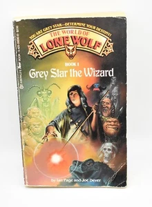 Lone Wolf Book 1 Grey Star The Wizard A Role Playing Adventure 1987 - Imagen 1 de 2