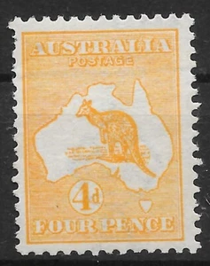 AUSTRALIA SG6 1913 4d NARANJA MTD COMO NUEVO (p) - Imagen 1 de 1