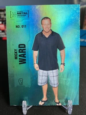 Mickey Ward 2022 UD Skybox Metal Universe Champions Aqua #011 Boxer - Image 1 of 2