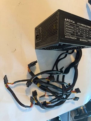 Apevia ATX-PR600W Prestige 600W 80+ Gold Certified RoHS Compliance Active -- 01 - Image 1 of 3