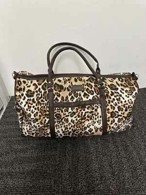 Triforce Leopard Print Duffel Travel Bag - Image 1 of 4