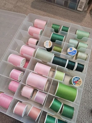 Vintage J&P Coats &  dual Duty Plus Polyester Thread Lot Sewing 61 spools Lt13 - Image 1 of 4