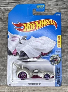 HOT WHEELS Purrfect Speed Street Beast 2016 Mattel White Kitten Cat Car Toy - Picture 1 of 22