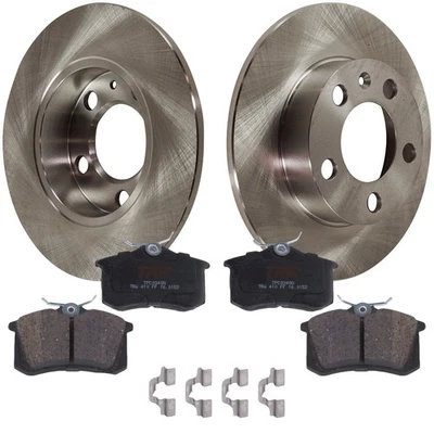 KIT TRW-TRW101221-3730 Juego de 2 ruedas discos de freno y kits de pastillas traseras para VW Beetle TT Foto 1 de 4