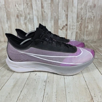 Nike Zoom Fly 3 Running Shoes Mens Size 12 Vaporweave Sneakers Lavender Black - Image 1 of 4
