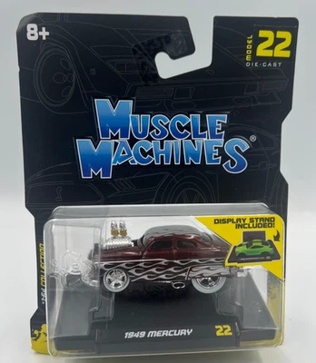 Muscle Machines 1949 Mercury Model 22 1:64 Die-Cast Car w/ Display Stand New - Image 1 of 4