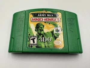 Army Men: Sarge's Heroes 2 (Nintendo 64, 2000) Authentic Cartridge Only - TESTED - Picture 1 of 6
