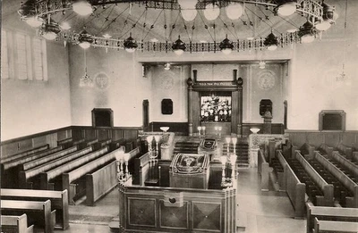 RPPC JUDAICA Enschede, Netherlands, Synagogue, Jewish Life, Architecture 1950's - Image 1 of 2