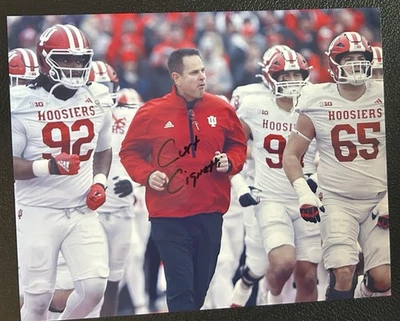 Coach Curt Cignetti Signed Autographed 8 X 10 Photo Indiana Hoosiers W/  COA - Image 1 of 2