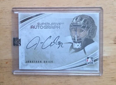 2012-13 ITG Superlative Autograph Volume 3 Silver /40 JONATHAN QUICK #A-JQ   - Image 1 of 4