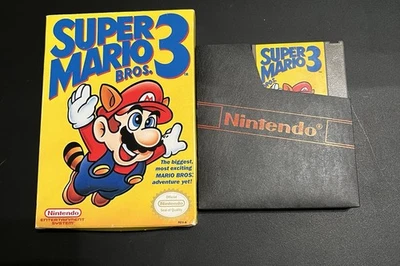 Nintendo NES Super Mario Bros 3 w/ Box Authentic Tested & Works No Foam / Manual - Image 1 of 4
