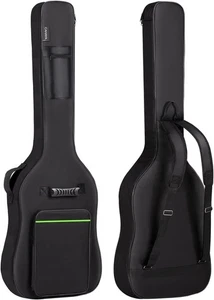 Bassgitarrentasche Gigbag 0,3 Zoll Polsterung schwarz gepolstert Rucksack weich E-Bass - Bild 1 von 7