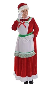 Disfraz Mrs. Claus Mujer Deluxe Navidad Adulto Estándar Se Ajusta a Talla 12 NUEVO (A) - Imagen 1 de 9